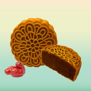 Pitted Red Dates Baked Mooncake (2pcs)